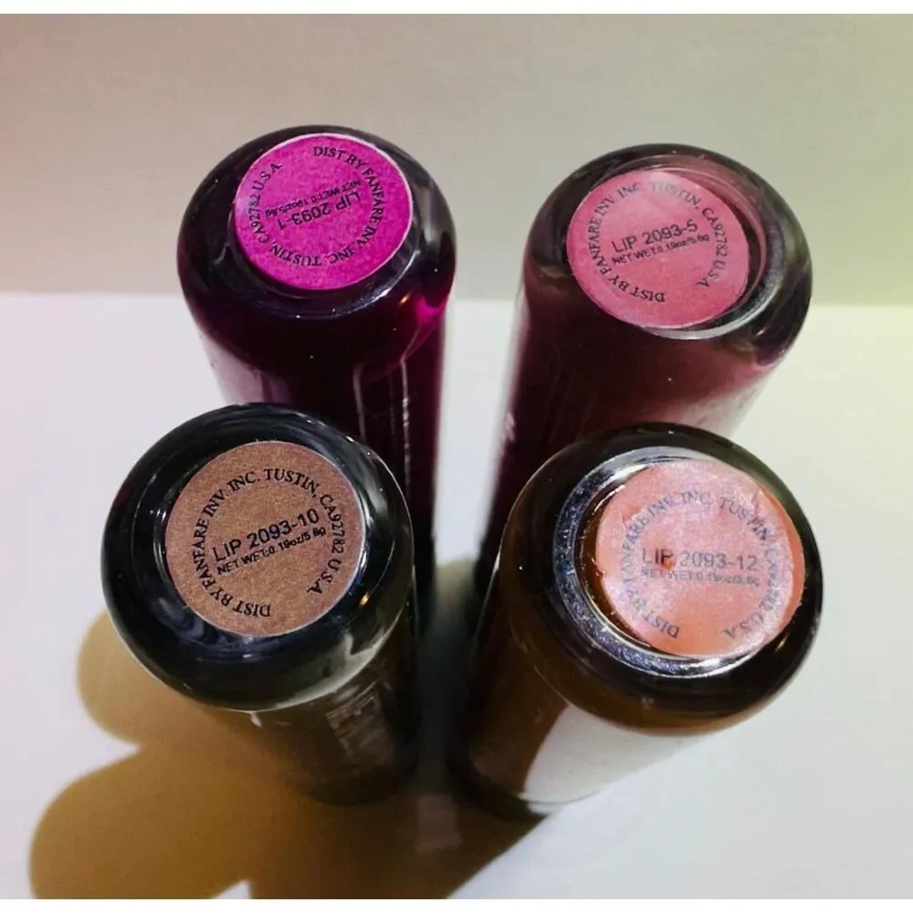 4x AMUSE Metallic Lip Liquid Lipstick Gloss Assorted Colors New Sealed